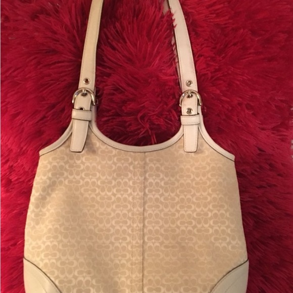 Coach Bags Vintage Off White Coach Purse Small And Cute Excellent